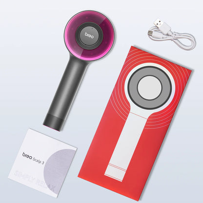 Scalp Trilogy Massager, Smart Scalp Brush Combo, Waterproof for Hair Growth Detangling Styling